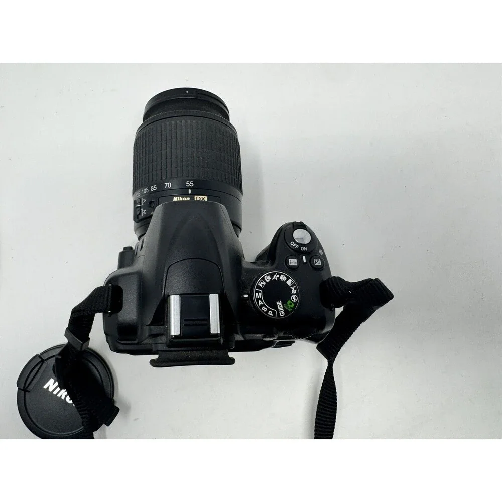 Nikon D3000 10.2MP Digital SLR Camera -Black-w/AF-S DX Nikkor 55-200mm 4-5.6G VR